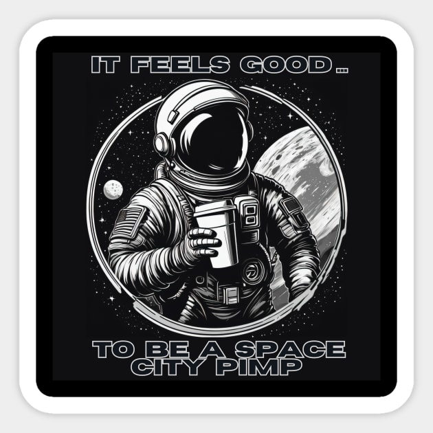 Space City Pimp Sticker by SpeedyXGumbino